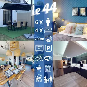  Hébergement de vacances Le 44 - Maison Familiale - Grand Confort - 700m Plages France